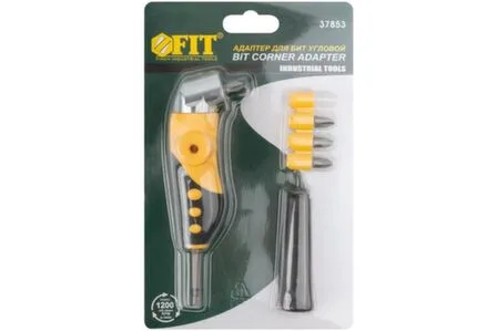 Купить Адаптер угловой металлический прорезиненный 45 градусов, Fit в интернет-магазине Akvilon.kz