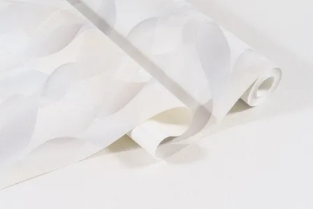 Купить Обои виниловые на флизелиновой основе Волна, мотив, серый светлый, 1,06x10 м, Артекс в интернет-магазине Akvilon.kz