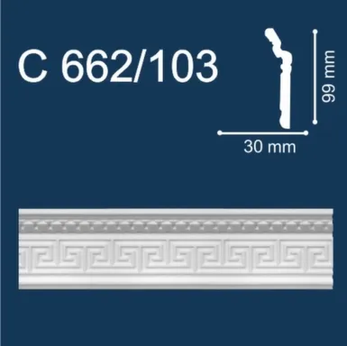 Купить Плинтус потолочный 99x30x2000мм, Solid в интернет-магазине Akvilon.kz