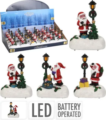 Купить Статуэтка Санта, разм. 9x6x12см, с подсветкой, Koopman в интернет-магазине Akvilon.kz