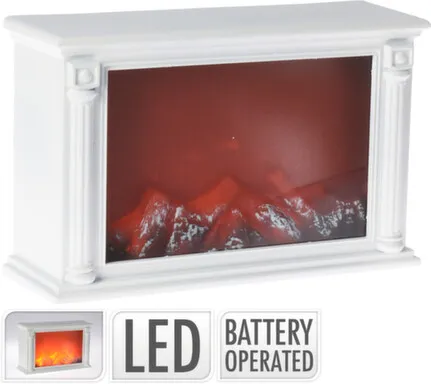 Купить Светильник LED Камин, разм. 33x21см, раб. от батареек и адаптора (не в комплекте), Koopman в интернет-магазине Akvilon.kz