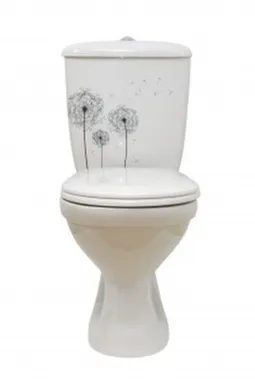 Купить Унитаз напольный СУПЕРКОМПАКТ Эконом Одуванчик, Оскольская Керамика в интернет-магазине Akvilon.kz