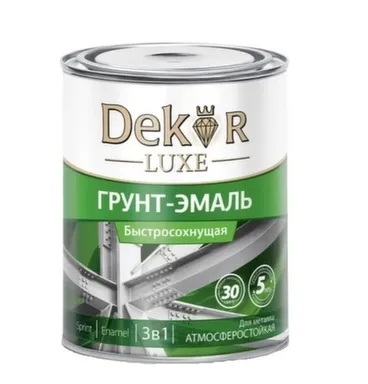 Купить Грунт-эмаль по ржавчине 3в1 Sprint, красно-коричневая, 0,9 кг, Dekor в интернет-магазине Akvilon.kz