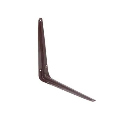 Купить Консоль с 1 ребром жесткости 250x200 мм, коричневый, 1 шт, Стройбат в интернет-магазине Akvilon.kz