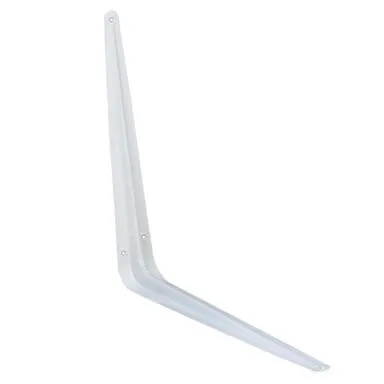 Купить Консоль с 1 ребром жесткости 350x300 мм, белый, 1 шт, Стройбат в интернет-магазине Akvilon.kz