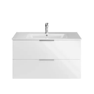 Купить Тумба подвесная Piano, 2 ящика, белая, с умывальником Piano 95 см, Kerama Marazzi в интернет-магазине Akvilon.kz