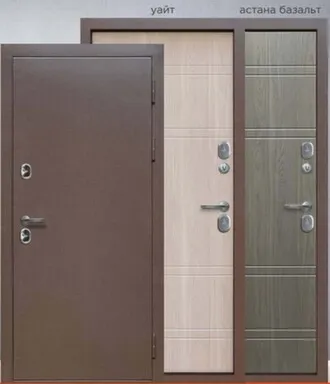 Купить Дверь металлическая 11см ПРОТЕРМА (шоколад букле) Астана базальт, Прораб Правое 860 в интернет-магазине Akvilon.kz