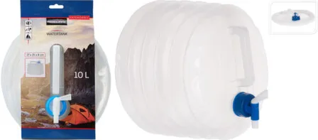 Купить Контейнер для воды, складной, 10 л, 27x25x8 см, Koopman в интернет-магазине Akvilon.kz