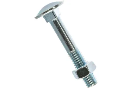 Купить Болт мебельный DIN 603 8x50 с гайкой (белый цинк 4 шт), Стройбат в интернет-магазине Akvilon.kz