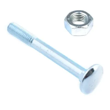 Купить Болт мебельный DIN 603 8x90 с гайкой (белый цинк 2 шт), Стройбат в интернет-магазине Akvilon.kz