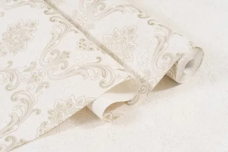 Купить Обои виниловые на флизелиновой основе Ромона, мотив, бежевый светлый, 1,06x10 м, Артекс в интернет-магазине Akvilon.kz