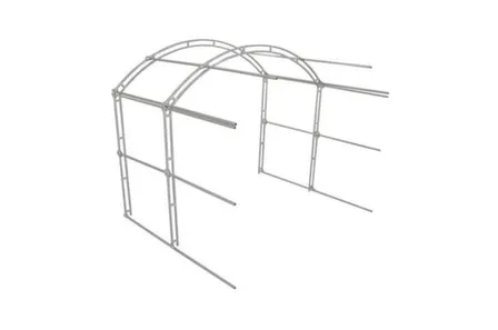 Купить Удлинение 2,5x2м к теплице Прямые Стенки Эксклюзив, высота 2,1м, труба 20x20см, Крепче в интернет-магазине Akvilon.kz