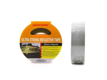Сверхпрочная светоотражающая лента белая 50 мм × 50 м в интернет-магазине Akvilon.kz