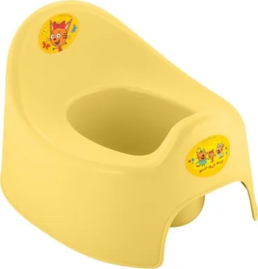Купить Горшок детский Три Кота желтый, Plast Team в интернет-магазине Akvilon.kz