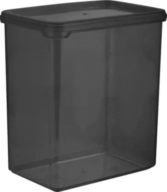 Купить Банка для сыпучих продуктов Plast Team BLACK 1,1л прямоугольная в интернет-магазине Akvilon.kz