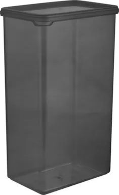 Купить Банка для сыпучих продуктов Plast Team BLACK 1,65 л прямоугольная в интернет-магазине Akvilon.kz