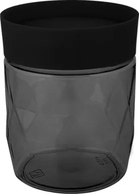 Купить Банка для сыпучих продуктов Plast Team BLACK 0,5л круглая в интернет-магазине Akvilon.kz