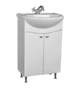 Купить Тумба Волна без ящика, с умывальником Уют 60 см, ДОМИНО в интернет-магазине Akvilon.kz