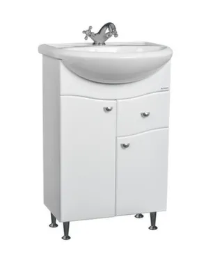 Купить Тумба Волна с ящиком В1, с умывальником Уют 60 см/Амур 60 см, ДОМИНО в интернет-магазине Akvilon.kz