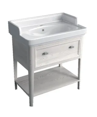 Купить Тумба напольная Provence, белый, с умывальником Pompei 80 см, KERAMA MARAZZI в интернет-магазине Akvilon.kz