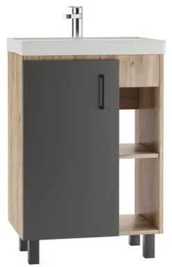 Купить Тумба Craft без ящика, с умывальником Фостер 60 см, ДОМИНО в интернет-магазине Akvilon.kz