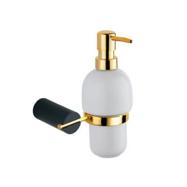 Купить Дозатор для жидкого мыла черный/золото, Vilonty в интернет-магазине Akvilon.kz