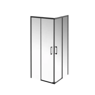 Купить Душевой уголок Vetro, раздвижной, квадрат, черный матовый, 900x900x1950 мм, Kerama Marazzi в интернет-магазине Akvilon.kz