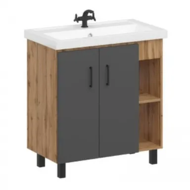 Купить Тумба Craft без ящика под умывальник Фостер 80 см, Домино в интернет-магазине Akvilon.kz