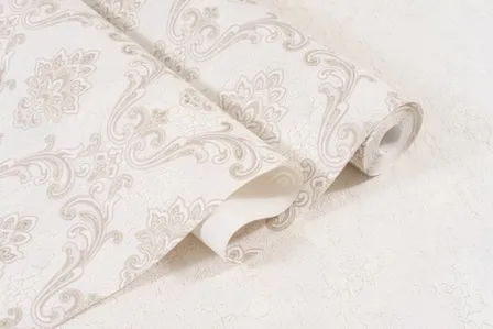 Купить Обои виниловые на флизелиновой основе Ромона, мотив, бежевый холодный, 1,06x10 м, Артекс в интернет-магазине Akvilon.kz