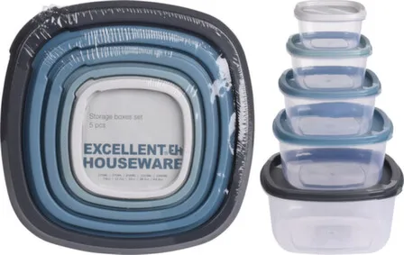 Купить Контейнеры для хранения продуктов с крышками (5шт), Koopman в интернет-магазине Akvilon.kz