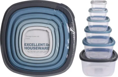 Купить Контейнеры для хранения продуктов с крышками (6шт), Koopman в интернет-магазине Akvilon.kz