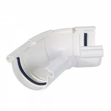 Купить Угол желоба, 120º—145º, ПВХ, белый, АльтаПрофиль в интернет-магазине Akvilon.kz