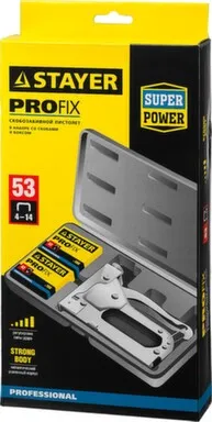 Купить Степлер для скоб, тип 53, в кейсе с набором скоб, STAYER в интернет-магазине Akvilon.kz