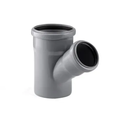 Купить Тройник косой для внутренней канализации d 110/75 мм, РТП в интернет-магазине Akvilon.kz Купить Тройник косой для внутренней канализации d 110/75 мм, РТП в интернет-магазине Akvilon.kz