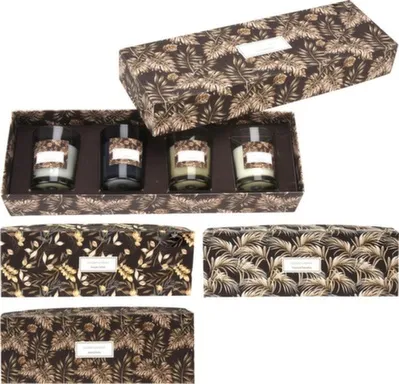 Купить Свеча залитая в стакан, 5x6 см, набор 4 шт, в ассортименте, Koopman в интернет-магазине Akvilon.kz