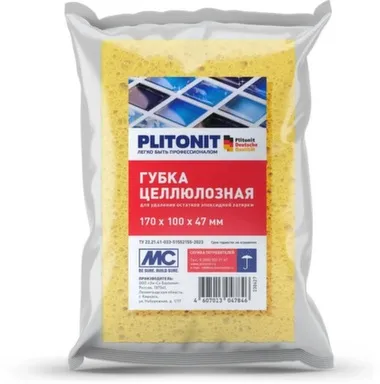 Губка целлюлозная для удаления остатков эпоксидной затирки, Plitonit в интернет-магазине Akvilon.kz Губка целлюлозная для удаления остатков эпоксидной затирки, Plitonit в интернет-магазине Akvilon.kz
