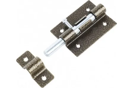 Купить Задвижка накладная ЗД-9, 120x65 мм, круглый ригель D14 мм, L150 мм, бронза, 1 шт, Tech-Krep в интернет-магазине Akvilon.kz