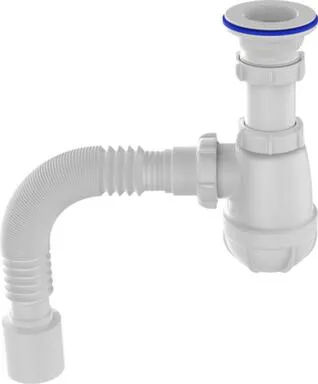 Купить Сифон бутылочный 1 1/4"х50 с гибкой трубой 40x50мм, Aquant в интернет-магазине Akvilon.kz