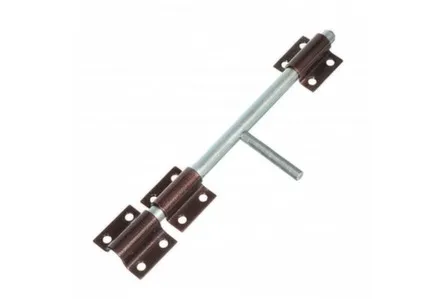 Купить Задвижка накладная ЗЩ-066, 247x52 мм, круглый ригель D12 мм, L138 мм, медь, 1 шт, Tech-Krep в интернет-магазине Akvilon.kz