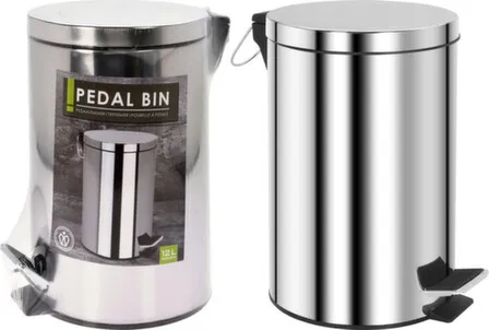 Купить Ведро для мусора с педалью, сталь, 12 л, Koopman в интернет-магазине Akvilon.kz