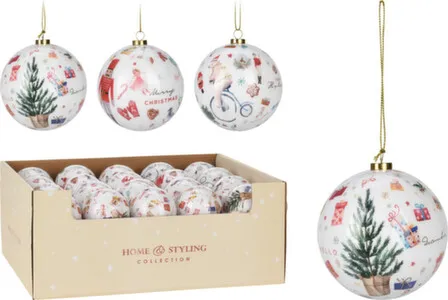 Купить Ёлочное украшение Шар диам. 7см, в асс, Koopman в интернет-магазине Akvilon.kz