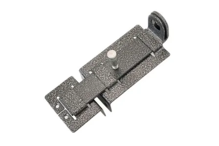 Купить Задвижка накладная ЗЩ-029, 106x66 мм, плоский ригель L146 мм, серебро, 1 шт, Tech-Krep в интернет-магазине Akvilon.kz