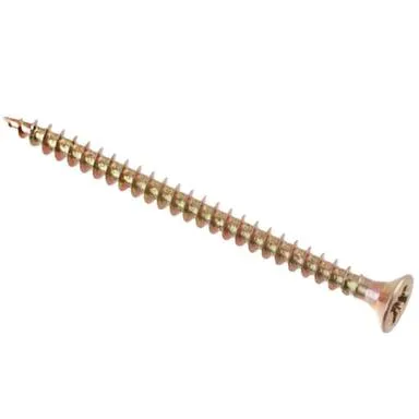 Купить Саморезы универсальные 3,5x50 (желтый цинк 200 шт), Стройбат в интернет-магазине Akvilon.kz