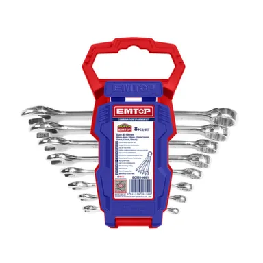 Купить Набор комбинированных гаечных ключей 8 шт, EMTOP в интернет-магазине Akvilon.kz