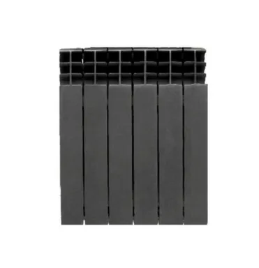 Купить Радиатор биметаллический Pro, 6 секций, серый, 500x100 мм, Teplon в интернет-магазине Akvilon.kz