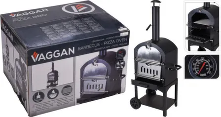 Купить Мангал уличный портативный для пиццы, 2 ножки и 2 колеса, 67x47,5x156 см, Koopman в интернет-магазине Akvilon.kz