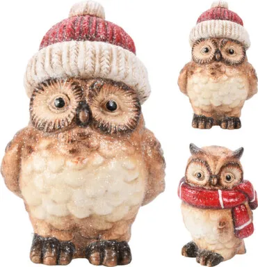 Купить Статуэтка Сова, разм. 9x10x15см, в асс, Koopman в интернет-магазине Akvilon.kz