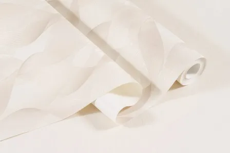 Купить Обои виниловые на флизелиновой основе Волна, мотив, бежевый светлый, 1,06x10 м, Артекс в интернет-магазине Akvilon.kz