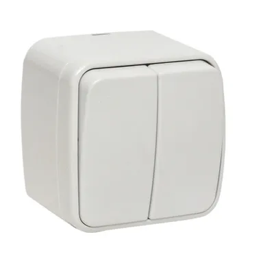 Купить Выключатель 2- клавишный 10А Минск в интернет-магазине Akvilon.kz