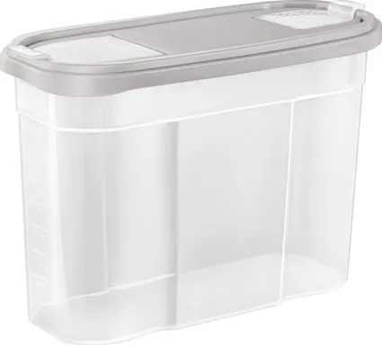 Купить Банка для сыпучих продуктов BERGEN 2,5л пепельный жемчуг в интернет-магазине Akvilon.kz